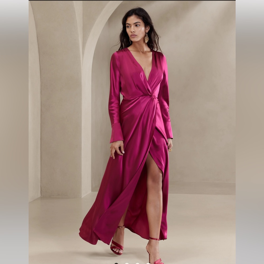 Banana Republic Silk Maxi Dress, Size 12, NWT
